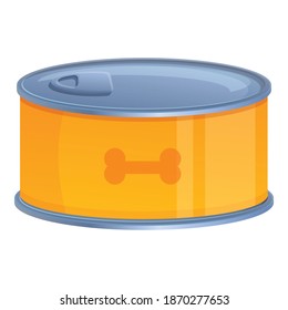 Cream dog food icon. Cartoon of cream dog food vector icon for web design isolated on white background