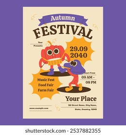Cream Doodle Autumn Festival Flyer