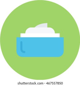 cream flat circle icon