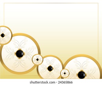 Cream gold background 5 - vector
