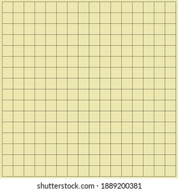 Cream graph paper with black lines, square