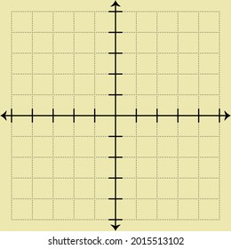 Cream graph paper with black lines and black xy lines