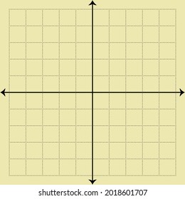 Cream graph paper with black lines and black xy lines
