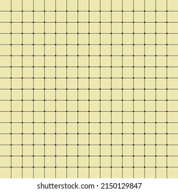 Cream graph paper, black lines with black dots on white background.