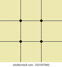 Cream graph paper, black lines with black dots on white background.