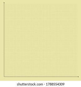 The cream graph paper has black lines with a black x axis and a black y axis.