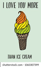?ce cream graphic design vector art