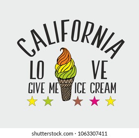 ?ce cream graphic design vector art