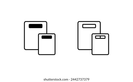Creme Icon Design mit weißem Hintergrund Stock Illustration