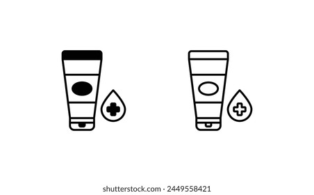 Cream icon design with white background stock illustration