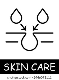Cream icon. Essence of body care, health, and beauty, girl, woman, skin care, maquillage, simplicity, physical health, self confidence. Korean cosmetics, personal care concept.