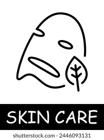 Cream icon. Essence of body care, health, and beauty, girl, woman, skin care, maquillage, human silhouette, simplicity, physical health, self confidence. Korean cosmetics and personal care concept.