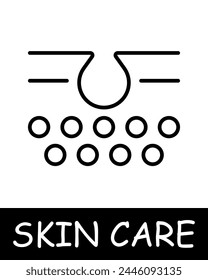 Cream icon. Essence of body care, health, and beauty, girl, woman, skin care, maquillage, simplicity, physical health, self confidence. Korean cosmetics, personal care concept.