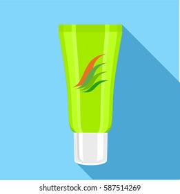 Cream icon. Flat illustration of cream vector icon for web