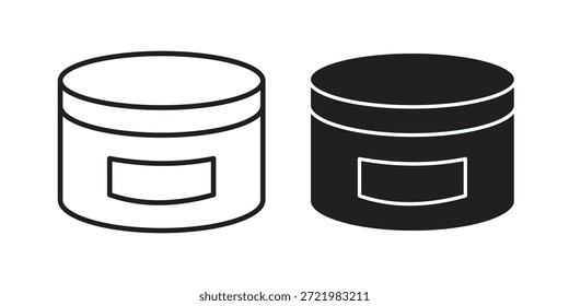 Icono de crema icono plano simple. Versión Liner - Vector de stock.