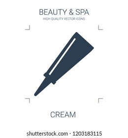 cream icon. high quality filled cream icon on white background. from beauty collection flat trendy vector cream symbol. use for web and mobile