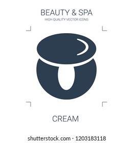 cream icon. high quality filled cream icon on white background. from beauty collection flat trendy vector cream symbol. use for web and mobile