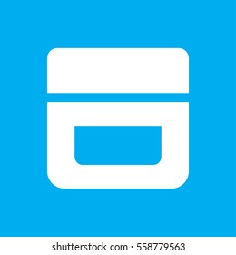 cream icon illustration isolated vector