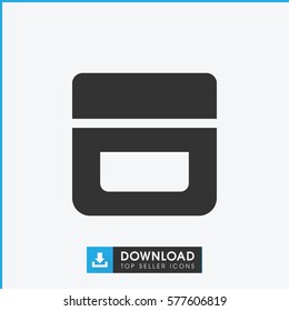 cream icon illustration isolated vector