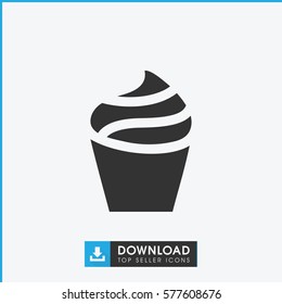 cream icon illustration isolated vector