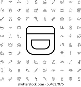 cream icon illustration isolated vector. Beauty icons set.