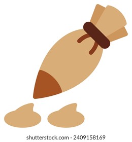 Cream icon illustration for web, app, infographic, etc