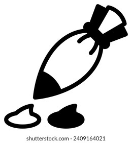 Cream icon illustration for web, app, infographic, etc