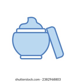 Icono de crema aislar ilustración de material vectorial de fondo blanco