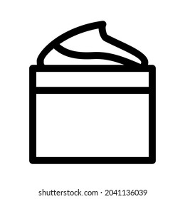 cream icon or logo isolated sign symbol vector illustration - high quality black style vector icons
