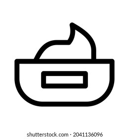 cream icon or logo isolated sign symbol vector illustration - high quality black style vector icons
