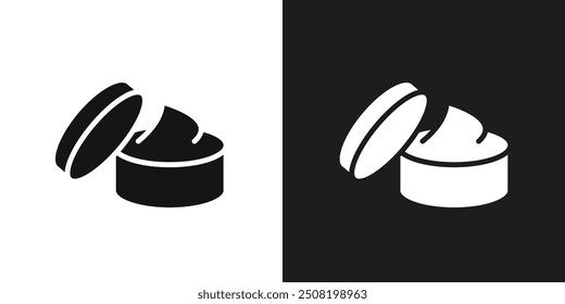 Cream icon logo set vector