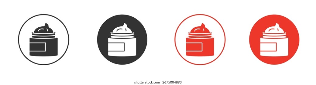 Ícone de creme para logotipo, símbolo de sinal de vetor para design