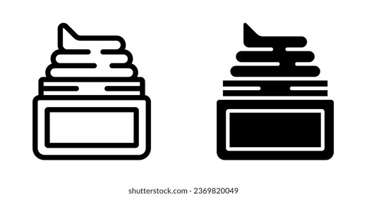 Cream Icon, for mobile concept and web design. vector illustration