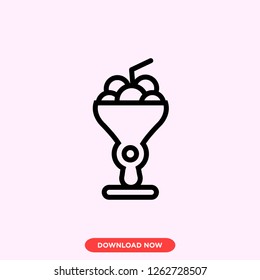 İce cream icon modern vector style