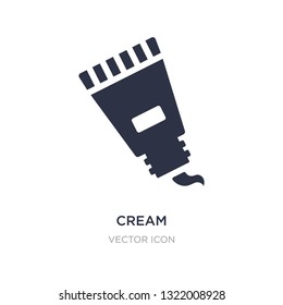cream icon on white background. Simple element illustration from Beauty concept. cream sign icon symbol design.