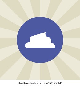 cream icon. sign design. background