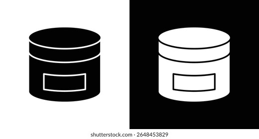 Cream icon symbol collection. Flat vector stock illustration.