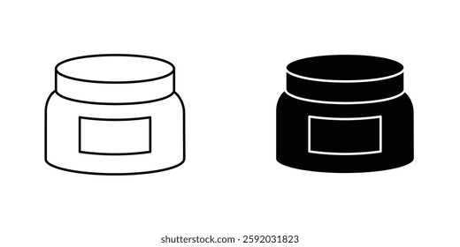 Cream icon symbol collection on white background.
