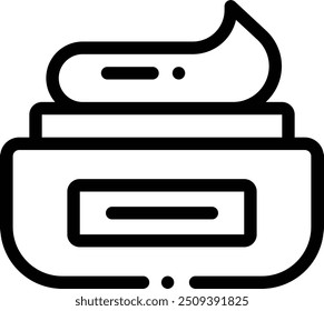 cream icon. Thin Linear Style Design Isolated On White Background