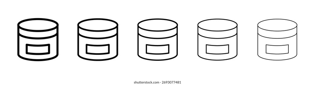 Ícone de creme Ilustração de arte vetorial