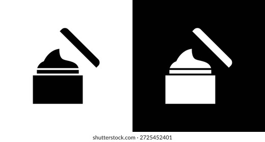 Ícone de creme gráficos vetoriais. sinal vetorial preenchido, ilustração de símbolo.