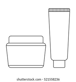 Cream icon of vector illustration for web and mobile