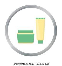 Cream icon of vector illustration for web and mobile