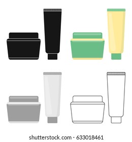 Cream icon of vector illustration for web and mobile