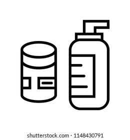 Cream icon vector icon. Simple element illustration. Cream symbol design. Can be used for web and mobile.