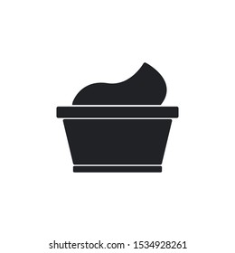 Cream Icon Vector Symbol Eps