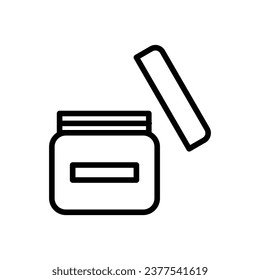 cream icon with white background vector stock illustration