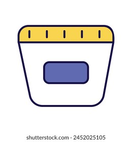 cream icon with white background vector stock illustration