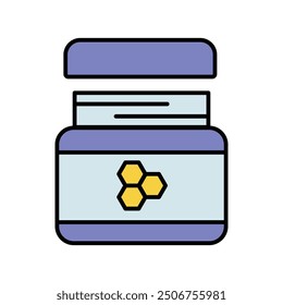cream icon with white background vector stock illustration