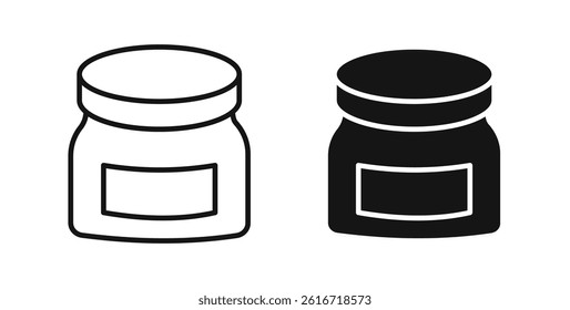 Cream icons set for website design